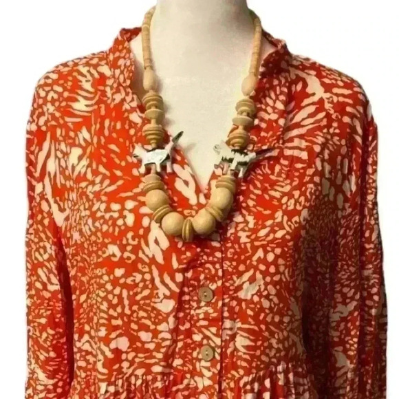 Kitschy cute *maybe 90s vintage* beaded cat statement necklace hand carved - Picture 5 of 11